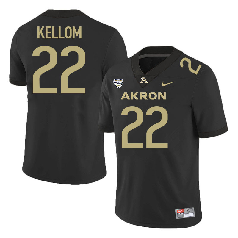 Charles Kellom Akron Zips Jersey,University Of Akron #22 Charles Kellom Jersey Youth-Black